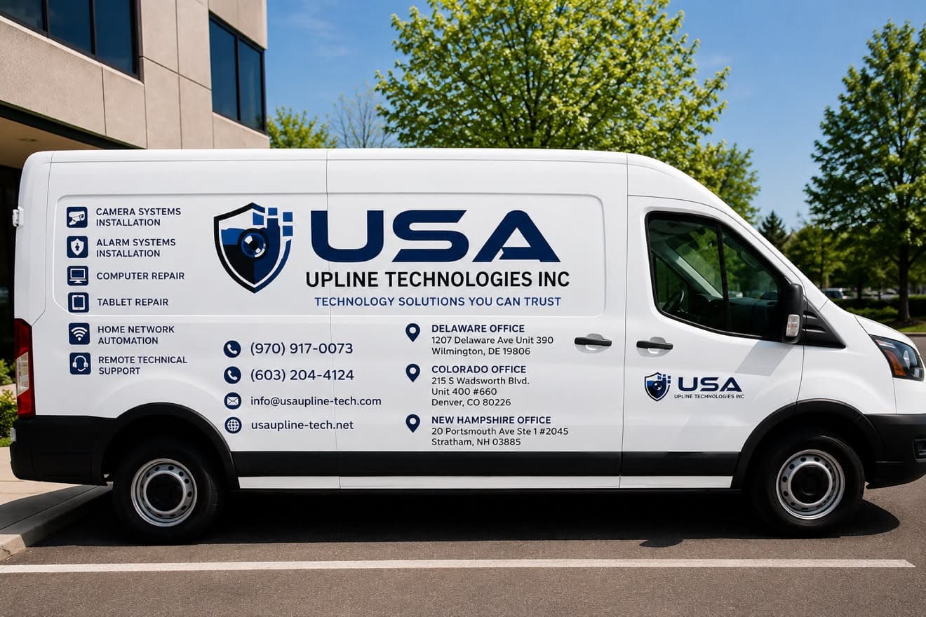 USA Upline Technologies service van